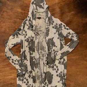 Floral print cardigan